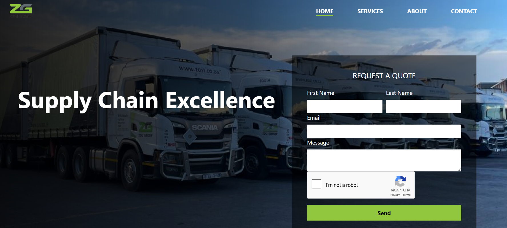 Zosi Group Website Homepage